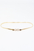 Cinturon Metalizado Infinito Dorado Con Strass