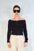 Campera Tejida Cuello Bote
