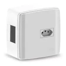 CAIXA DISJUNTOR C/TOM EXT AIRBOX ABNT 20A+DIN 20A