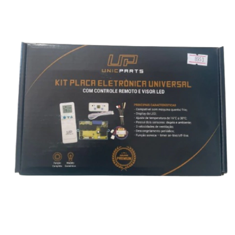 KIT PLACA AR COND 9 A 60000 BTUS C/ VISOR LED COMPLETA UP