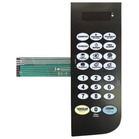 MEMBRANA TECLADO MICROONDAS PME23 PHILCO ORIGINAL