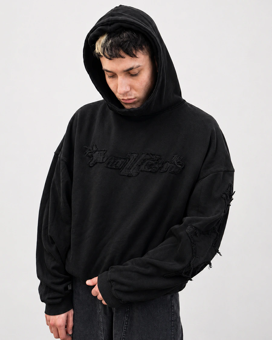 MASSIVE HOODIE BLACK WASH - comprar online