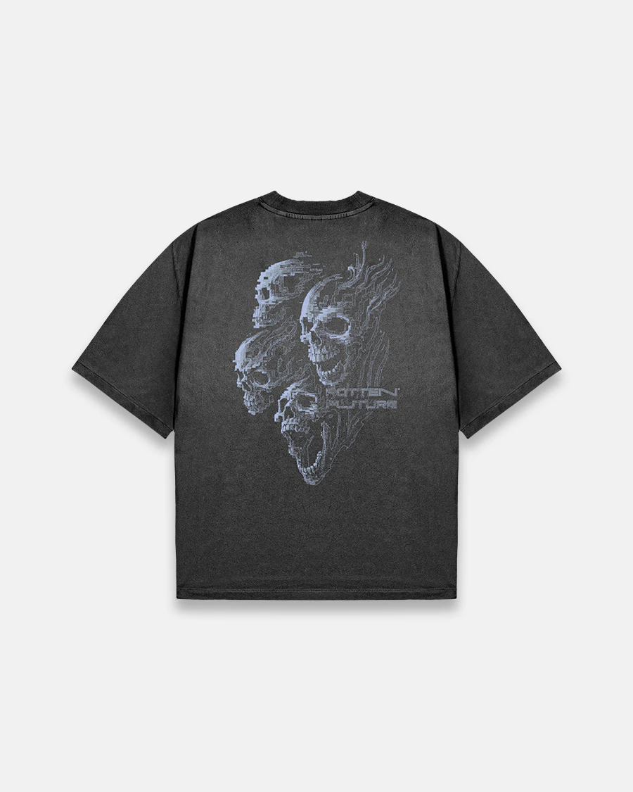 GL1TCH WASHED BLACK REGULAR TEE - comprar online
