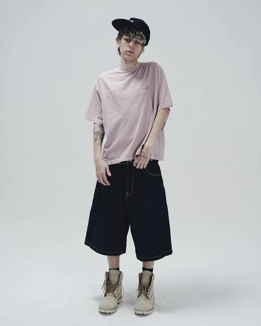 BIG LOGO ROSÉ OVERSIZED TEE - ROTTEN FUTURE ™