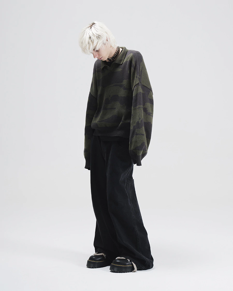 POLO STRIPED SWEATER OLIVE - ROTTEN FUTURE ™