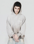 ESSENTIAL DISTRESSED TAUPE HOODIE - tienda online
