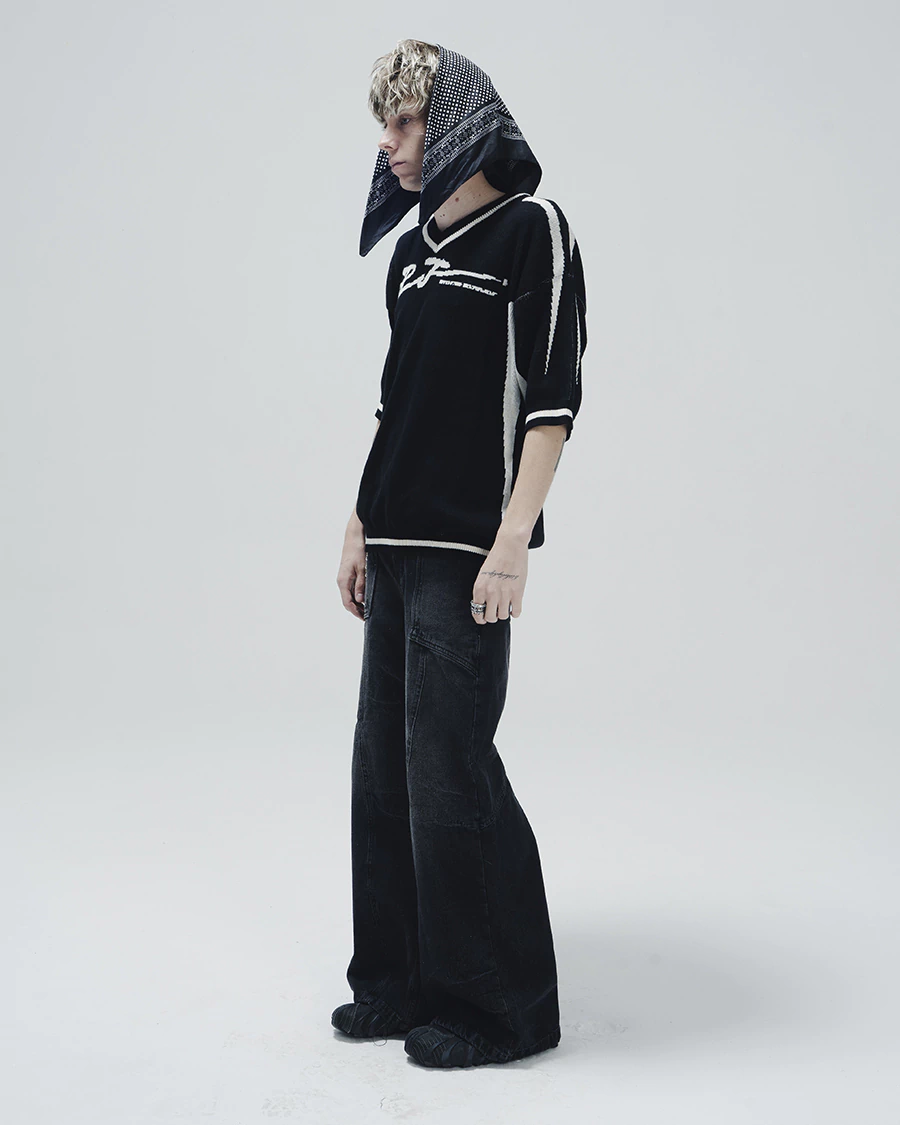 HOCKEY CROCHET NOIR TEE - ROTTEN FUTURE ™