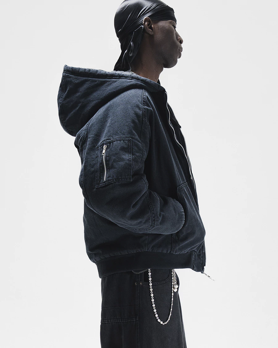 WORKWEAR WASHED BLACK JACKET - tienda online