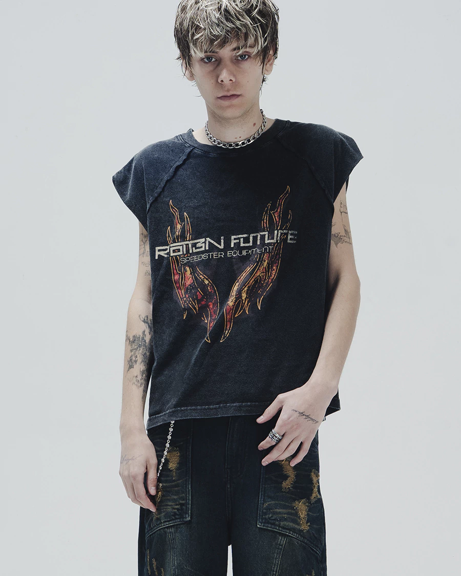 WILDFIRE NOIR MUSCLE TEE en internet