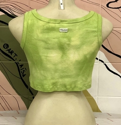 cropped benetton tie dye M - loja online
