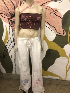 calça triton cargo flowers 40 na internet