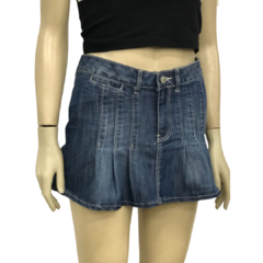 saia plissada jeans - comprar online