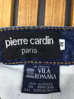 jeans vintage pierre cardin bordado 36 - loja online