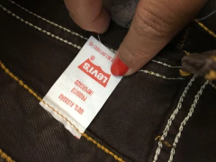 Calça Levis sarja marrom 501. 36 - Bazar Klaatu