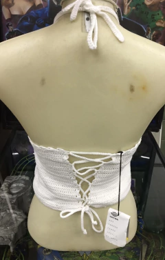 cropped triton crochê - comprar online