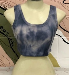 cropped benetton tie dye M