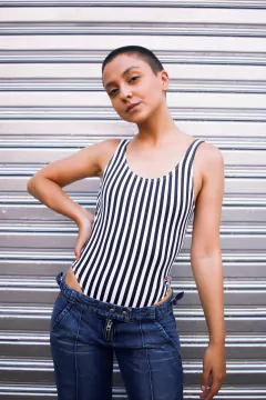 Body / Maio Fila listra azul