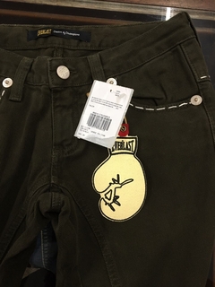 Calça sarja Everlast pespontada 38 - Bazar Klaatu