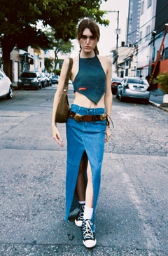 Bolsa upcycling Wrangler na internet