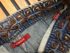 Calça Miss Sixty passante couro 36 - comprar online