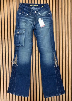 Calça flare cargo Triton Flora 36