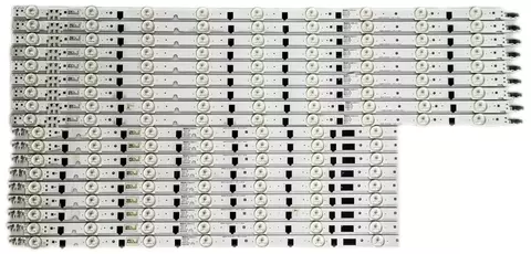 KIT 18 BARRAS DE LED PARA TV SAMSUNG UN50F5200AG UN50F5500AG UN50F6400AG UN50F5200 UN50F5500 UN50F6400