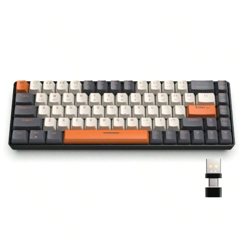 TECLADO GAMER MECANICO K68 60% DUAL MODE HOTSWAP SWITCH RED (VERSAO BRANCO)