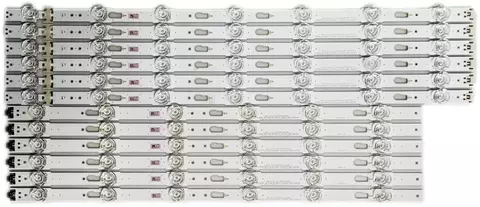 KIT 12 BARRAS DE LED PARA TV SAMSUNG UN50KU6000G Un50MU6100G UN50KU6000 Un50MU6100