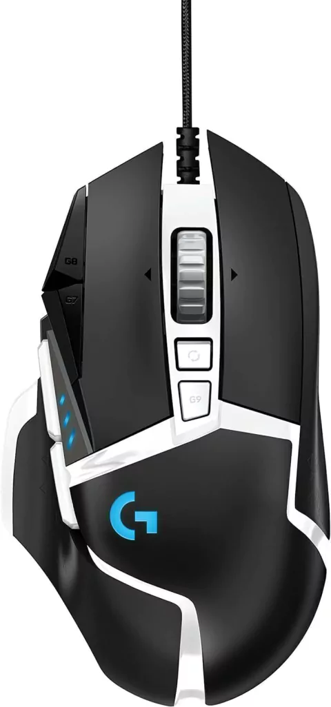 Mouse Gamer G502 SE HERO com RGB LIGHTSYNC, Ajustes de Peso, 11 Botões Programáveis e Sensor HERO 25K