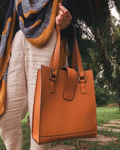Bolsa FZND Taruma - Caramelo na internet