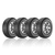 JOGO 4 PNEUS BARUM BY CONTINENTAL ARO 15 BRAVURIS 4X4 205/65R15 94T FR