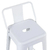Banqueta Prizi Tolix 61cm Com Encosto Branca - comprar online