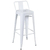 Banqueta Prizi Tolix 61cm Com Encosto Branca