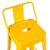 Banqueta Prizi Tolix 66cm Com Encosto Amarela - comprar online