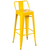 Banqueta Prizi Tolix 66cm Com Encosto Amarela