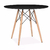 Mesa Eames Redonda 90cm Prizi - Preta - Mania Virtual
