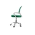 Cadeira de Escritório com Base Cromada Prizi Essencial - Verde - comprar online