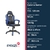 Cadeira Gamer Prizi Runner - Azul - loja online