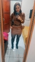 Short Saia no couro sintético com cinto preto e fivela dourada - comprar online