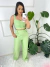 Conjunto de calça+ cropped no alfaiataria sensorial marrant - Thais Sateles Moda Feminina