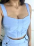 Conjunto de calça+ cropped no alfaiataria sensorial marrant