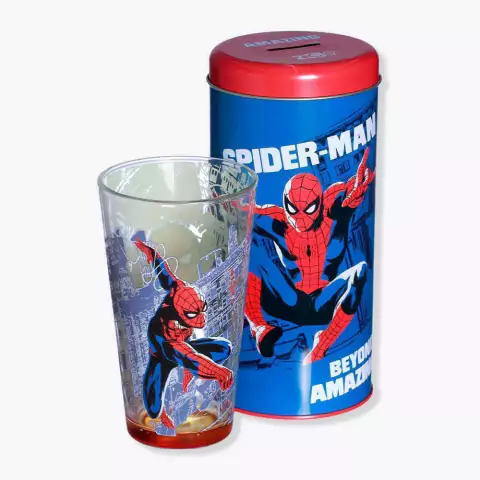 Copo Com Cofre Homem Aranha