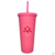 Copo Canudo Texturizado - Girl Boss Fosco
