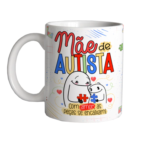 Caneca Mãe De Autista