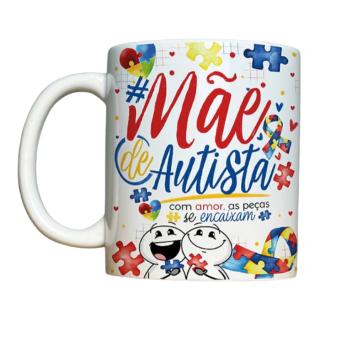 Caneca Mãe De Autista