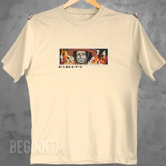 Camiseta Ace bordada One piece anime Unissex