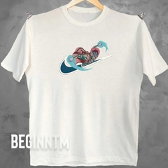 Camiseta Akasa bordado lua superior demon slayer