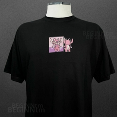 Camiseta Angel Bordado Lilo e Stitch Streetwear Blusa - comprar online