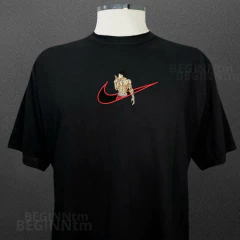 Camiseta Baki bordado anime streetwear unisex - BEGINN