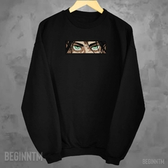 Moletom Eren Yeager Bordado anime Shingeki no Kyojin Sueter
